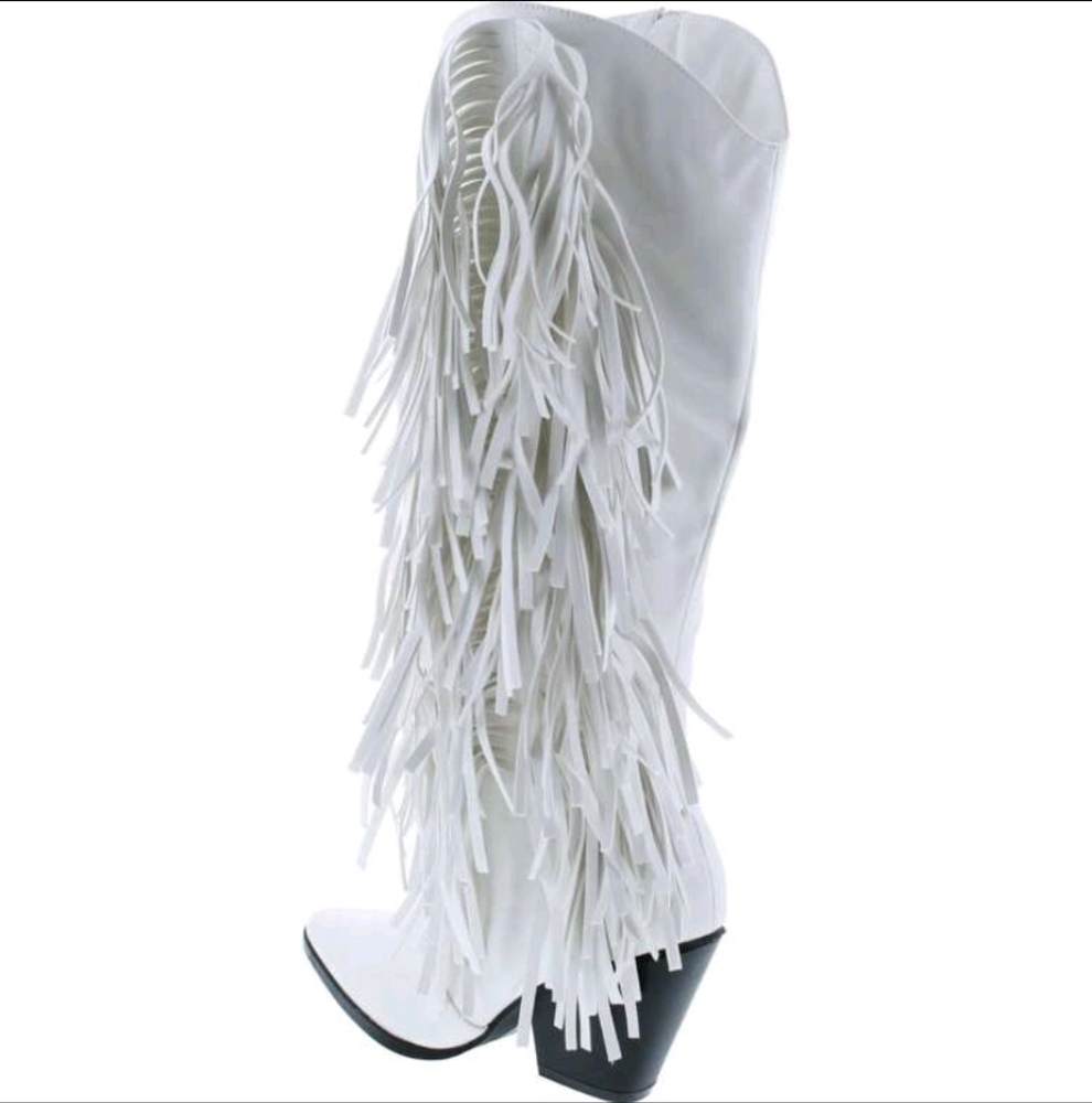 NEW WOMENS COWBOY MID-CALF BOOTS W/CHUNKY BLOCK HEELS - Picture 4 of 6